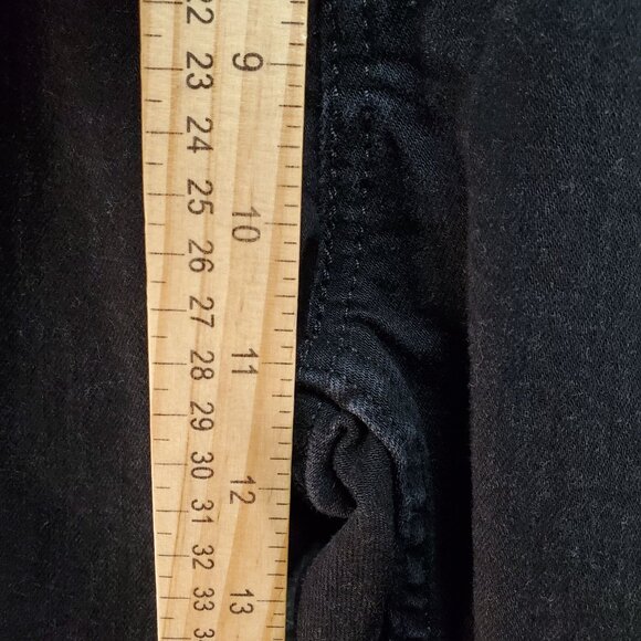 Levis Jeans Mens 34x30 502 Black Tapered Fit Stretch Cotton Denim - Picture 7 of 11